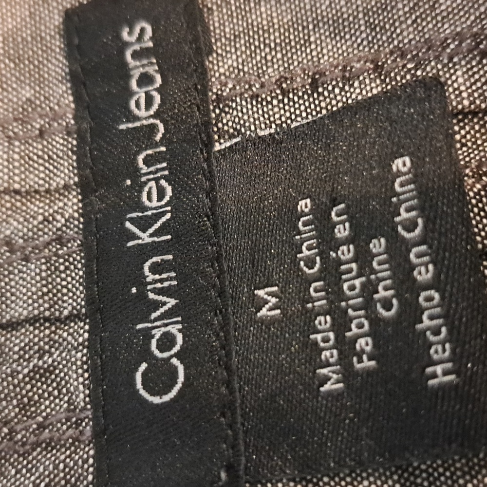 Calvin Klein Jeans Chambray Shirt Dress - Picture 7 of 8